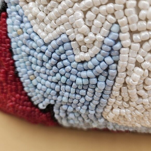 Santa Claus Christmas Pillow Beaded 34th & Pine Xmas Holiday Decor 14" Square - Picture 6 of 13